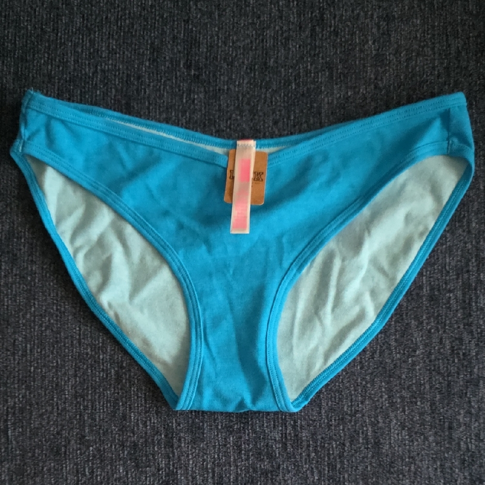 PINK Victoria's Secret Blue Bikini Panties